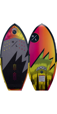 2024 Hyperlite Gromcast 3 9 Wake Surf Board H22GR Red Green Boardsports Wetsuit Outlet